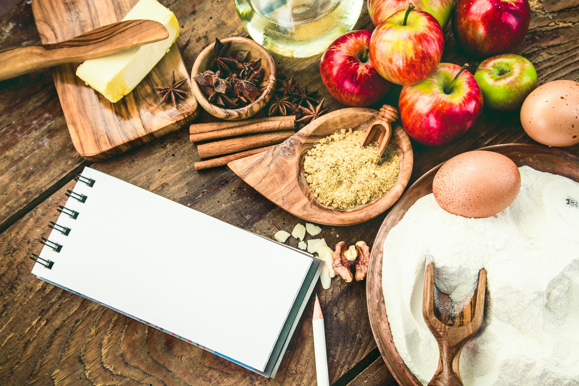 Taller de cocina local, ingredientes en mesa